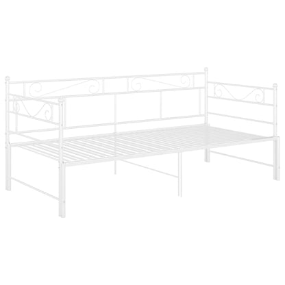 Estrutura sofá-cama de puxar 90x200 cm metal branco