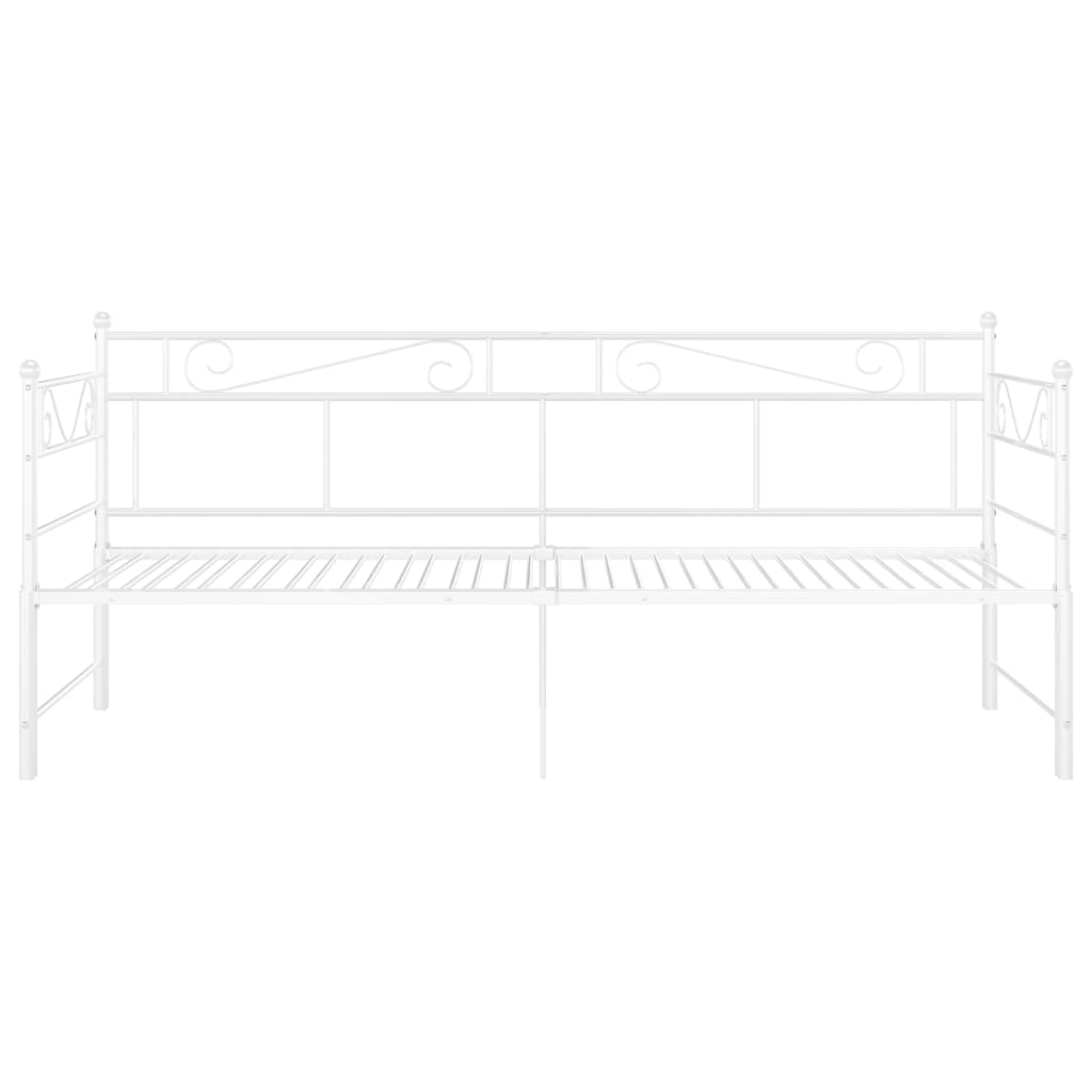 Estrutura sofá-cama de puxar 90x200 cm metal branco