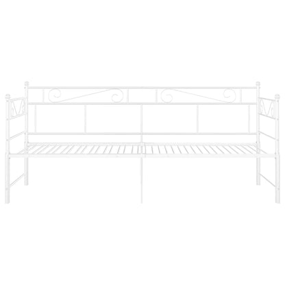 Estrutura sofá-cama de puxar 90x200 cm metal branco