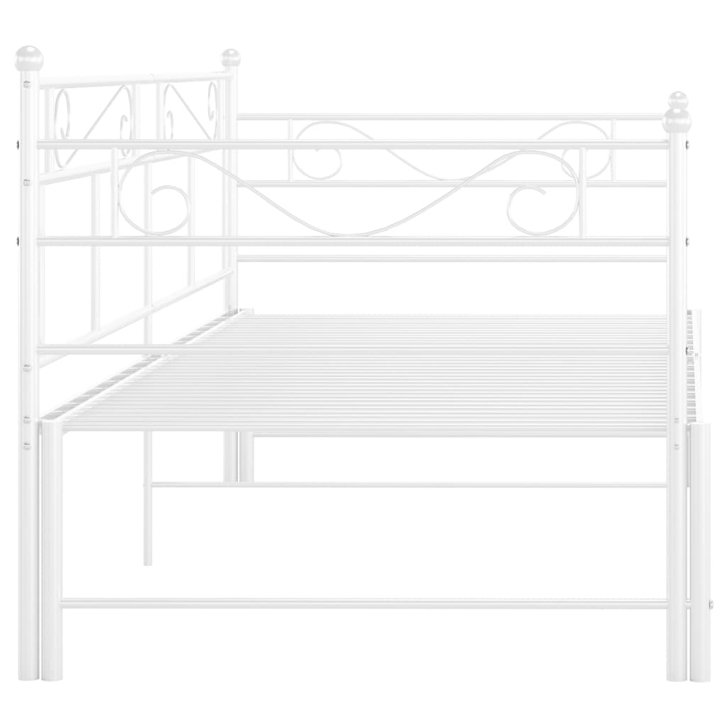 Estrutura sofá-cama de puxar 90x200 cm metal branco