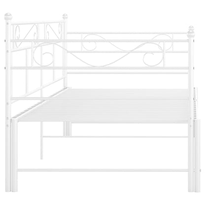 Estrutura sofá-cama de puxar 90x200 cm metal branco