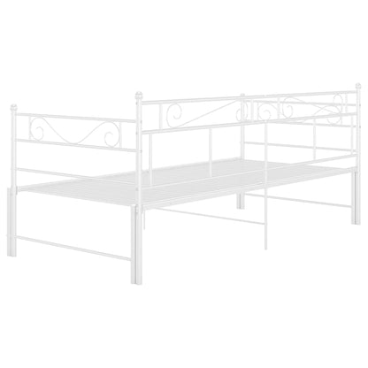 Estrutura sofá-cama de puxar 90x200 cm metal branco