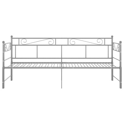 Estrutura sofá-cama de puxar 90x200 cm metal cinzento