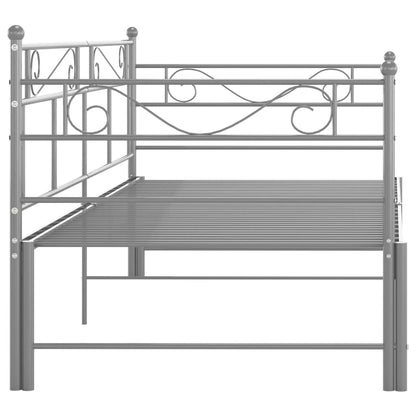 Estrutura sofá-cama de puxar 90x200 cm metal cinzento