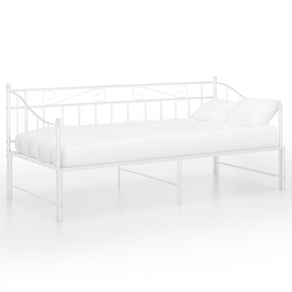 Estrutura sofá-cama de puxar 90x200 cm metal branco