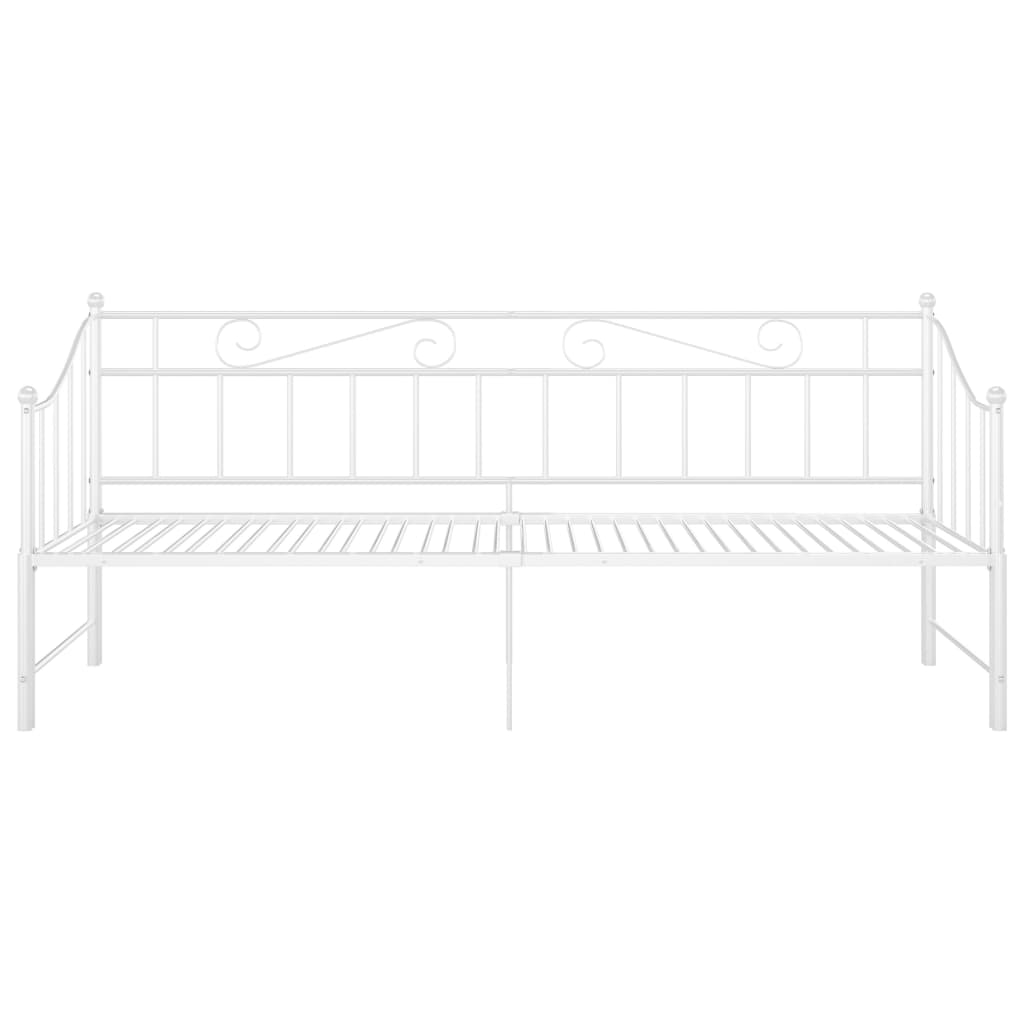 Estrutura sofá-cama de puxar 90x200 cm metal branco