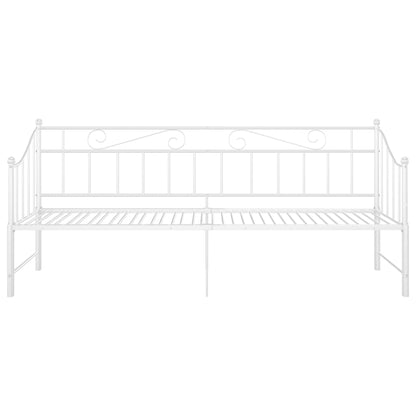 Estrutura sofá-cama de puxar 90x200 cm metal branco