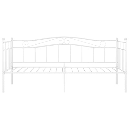 Sofá-cama 90x200 cm metal branco