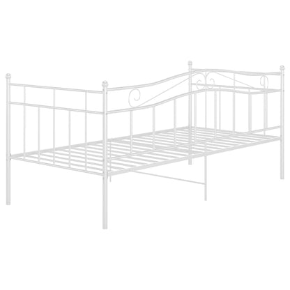 Sofá-cama 90x200 cm metal branco