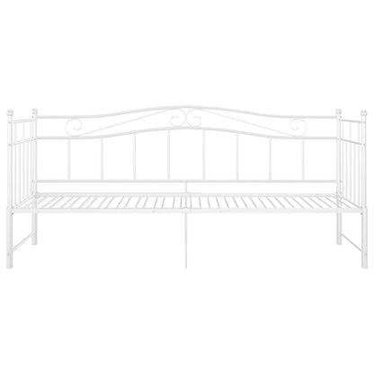 Estrutura sofá-cama de puxar 90x200 cm metal branco