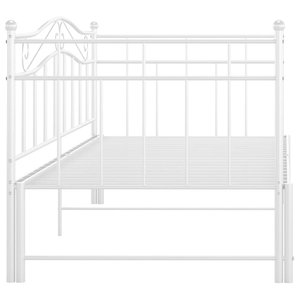 Estrutura sofá-cama de puxar 90x200 cm metal branco