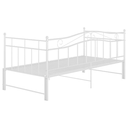 Estrutura sofá-cama de puxar 90x200 cm metal branco