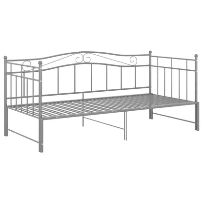 Estrutura sofá-cama de puxar 90x200 cm metal cinzento