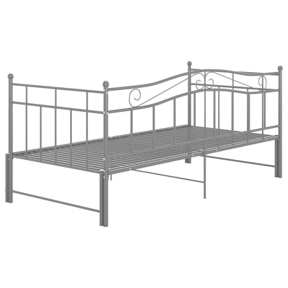 Estrutura sofá-cama de puxar 90x200 cm metal cinzento