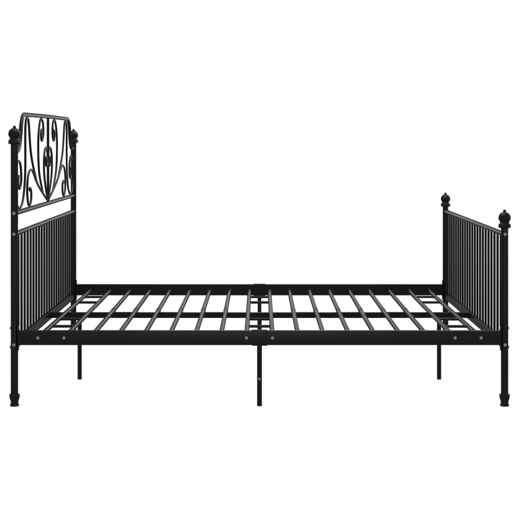 Estrutura de cama 200x200 cm metal preto