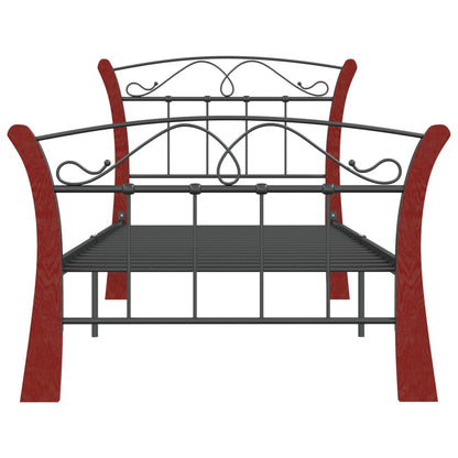 Estrutura de cama 90x200 cm metal preto