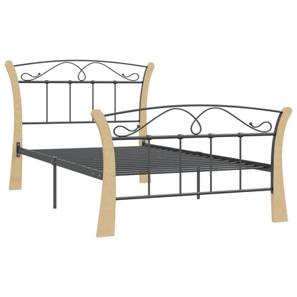 Estrutura de cama 100x200 cm metal preto