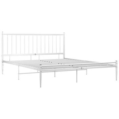 Estrutura de cama metal 140x200 cm branco