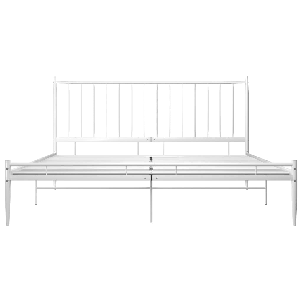 Estrutura de cama metal 140x200 cm branco