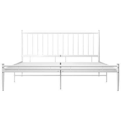 Estrutura de cama metal 140x200 cm branco