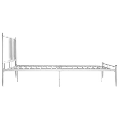 Estrutura de cama metal 140x200 cm branco