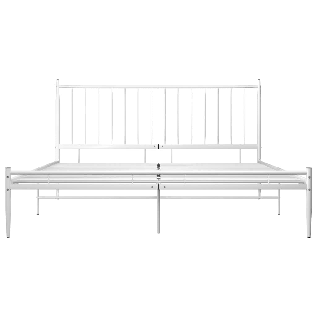 Estrutura de cama 180x200 cm metal branco