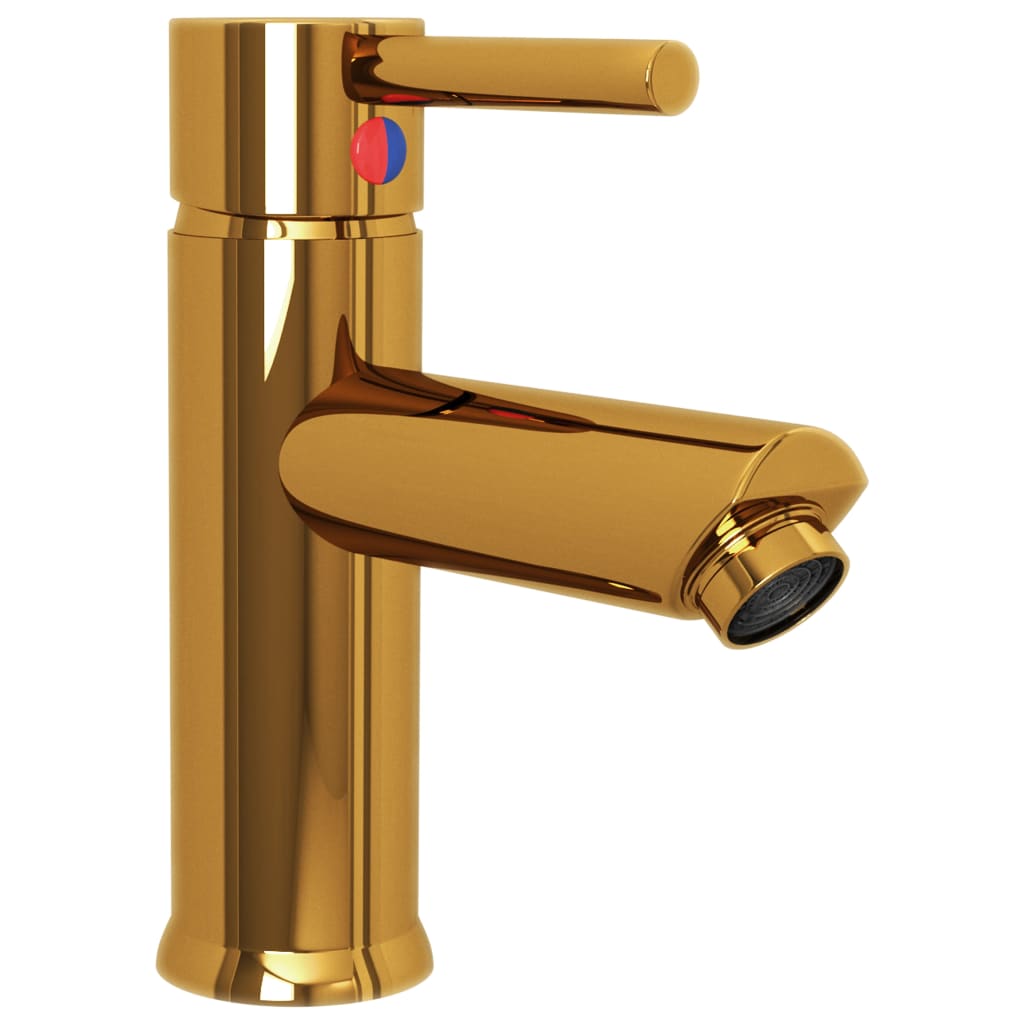 Torneira para lavatório de casa de banho 130x176 mm dourado