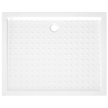 Base de chuveiro com pontos 80x100x4 cm ABS branco