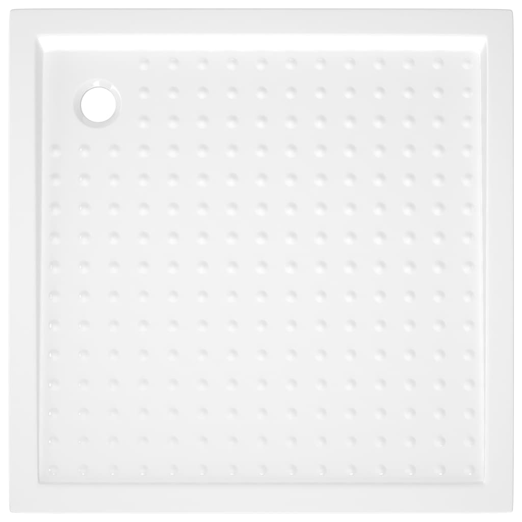 Base de chuveiro com pontos 80x80x4 cm ABS branco