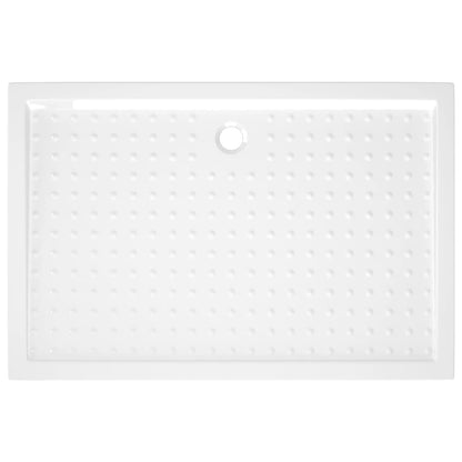 Base de chuveiro com pontos 80x120x4 cm ABS branco