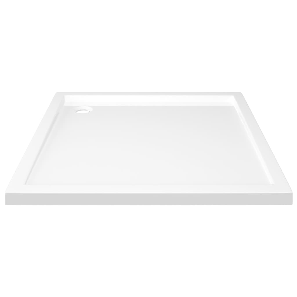 Base de Chuveiro Quadrada Branco - 90x90 cm - ABS - Design Moderno