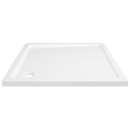 Base de Chuveiro Quadrada Branco - 90x90 cm - ABS - Design Moderno