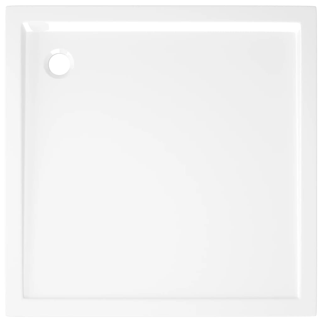 Base de Chuveiro Quadrada Branco - 90x90 cm - ABS - Design Moderno