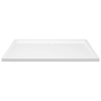 Base de Chuveiro Retangular - 70x120 cm - ABS Branco