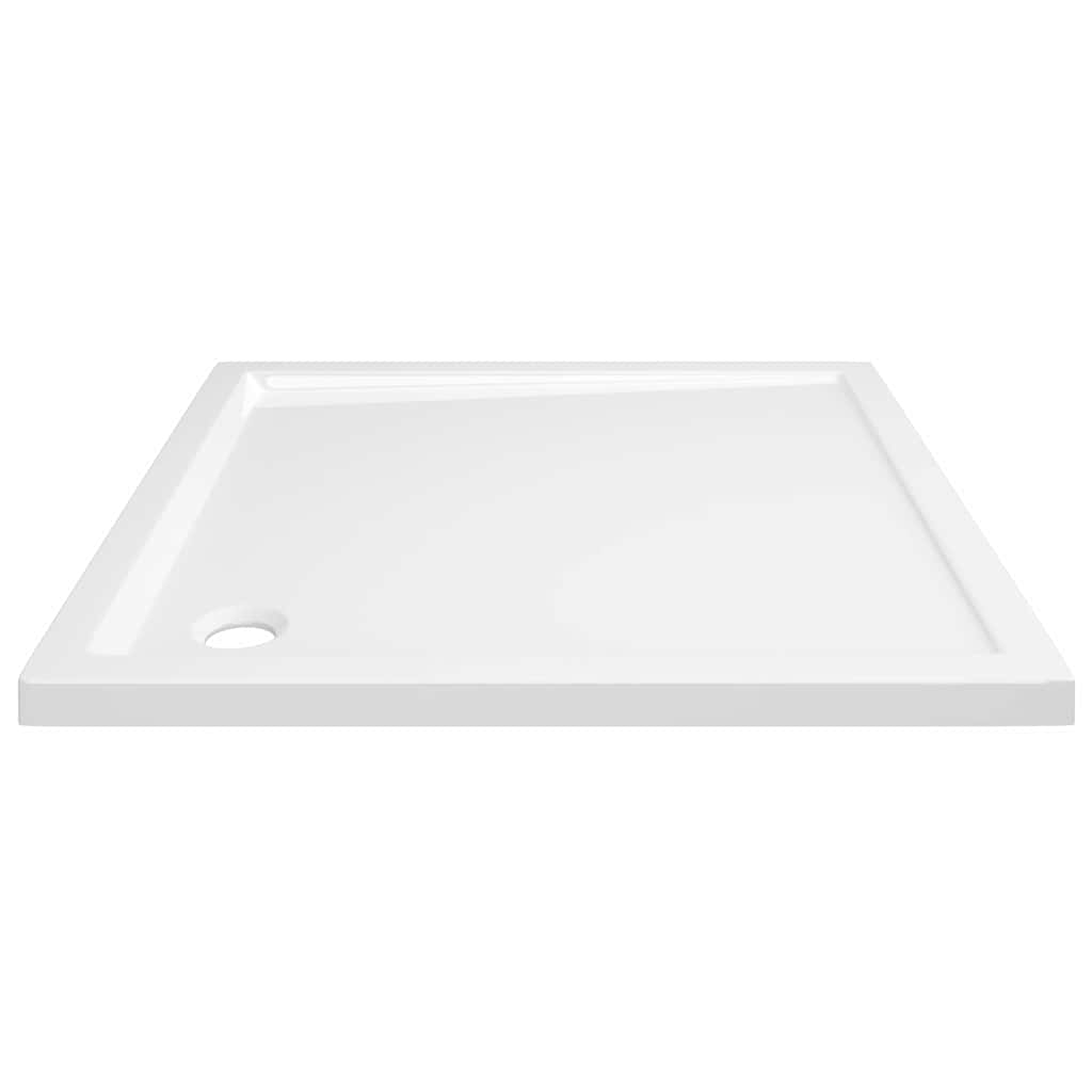 Base de chuveiro quadrada 80x80 cm ABS branco