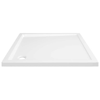 Base de chuveiro quadrada 80x80 cm ABS branco