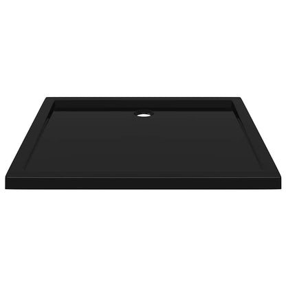 Base de chuveiro retangular 80x90 cm ABS preto