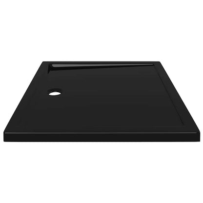 Base de chuveiro retangular 80x90 cm ABS preto