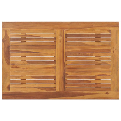 Mesa de jantar para jardim dobrável 90x60x75 cm teca maciça