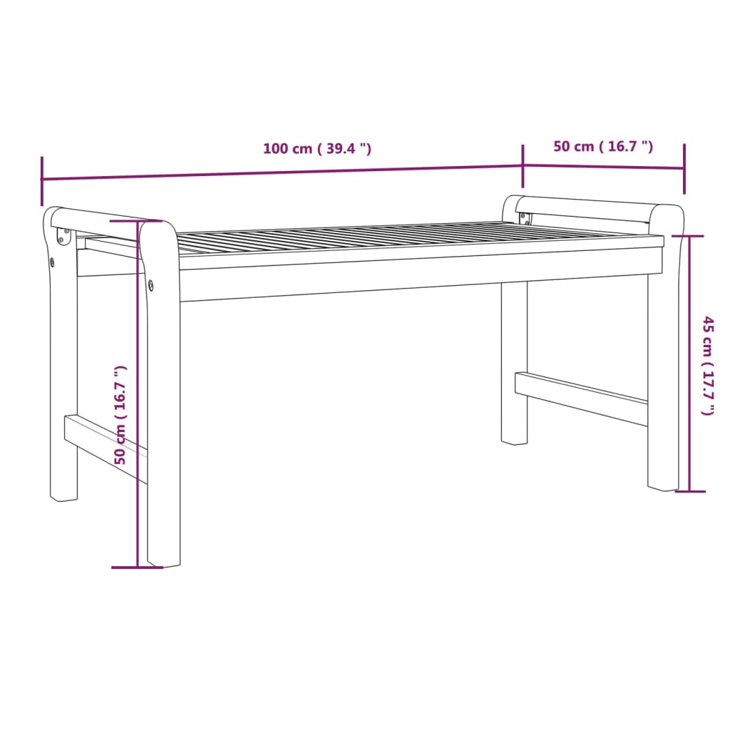 Conjunto Lounge de Jardim Lotus em Madeira de Acácia com Almofadões em Cinzento Escuro - 2 Sofás e 1 Mesa de Centro