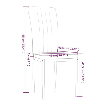 Cadeiras de jantar 2 pcs veludo preto