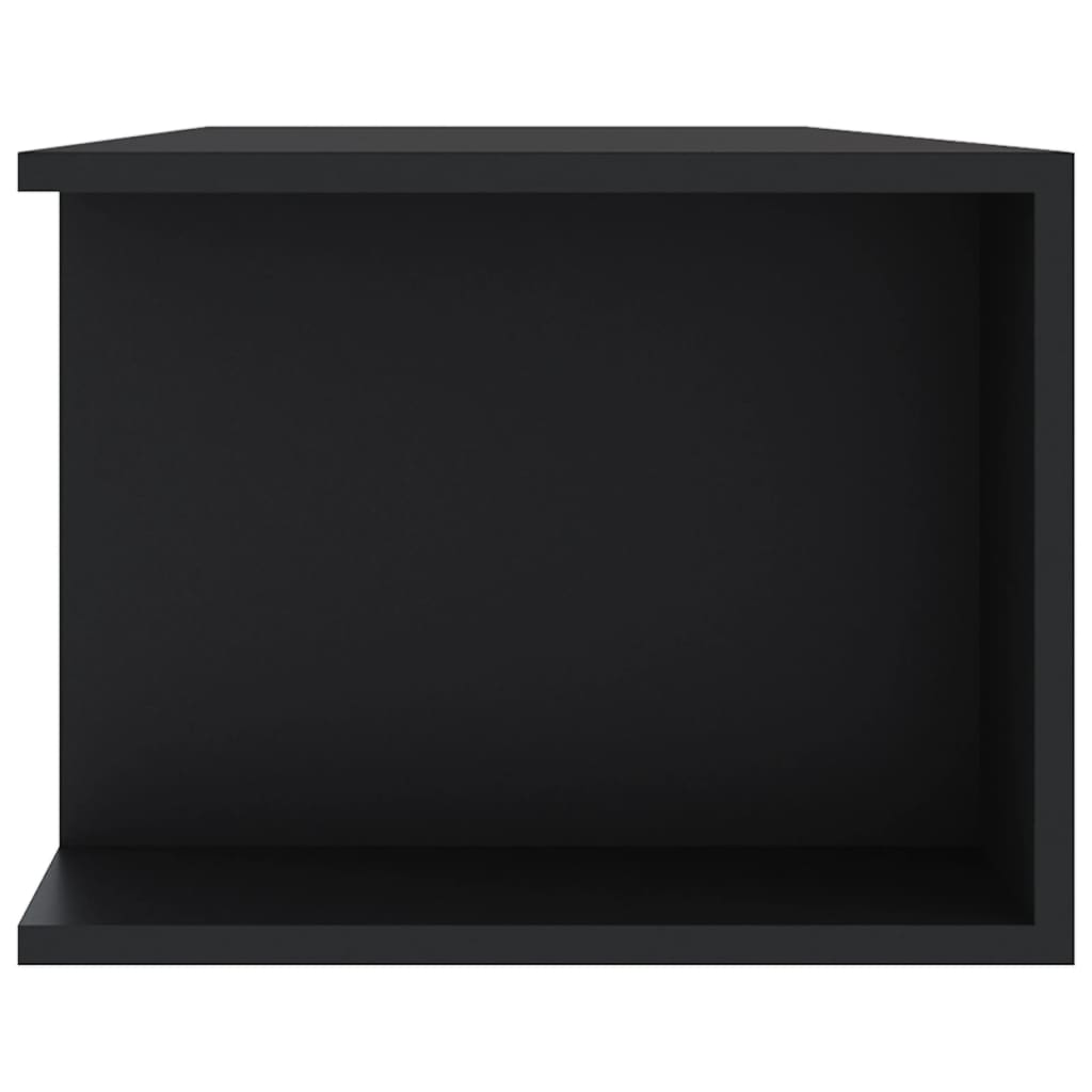 Móvel de TV com luzes LED 135x39x30 cm preto