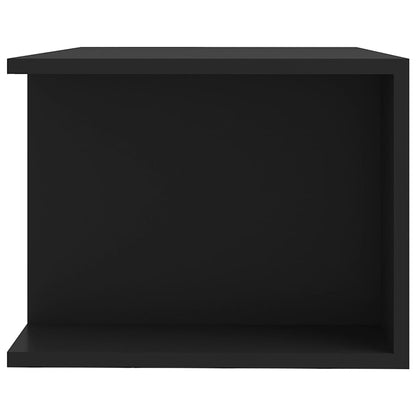 Móvel de TV com luzes LED 90x39x30 cm preto