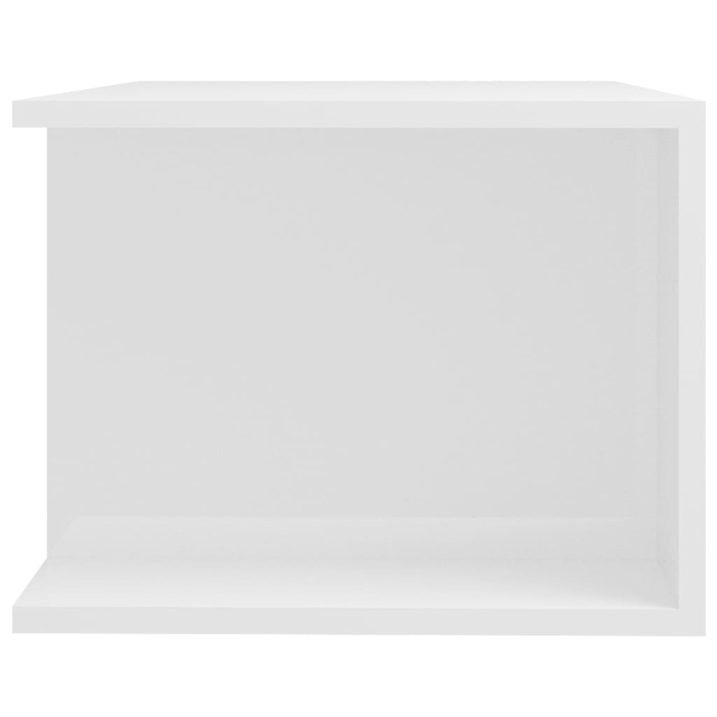 Móvel de TV com luzes LED 90x39x30 cm branco brilhante