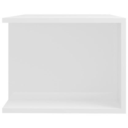 Móvel de TV com luzes LED 90x39x30 cm branco brilhante