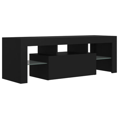 Móvel de TV Lu com Luzes LED - Preto - Design Moderno