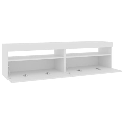 Móvel de TV com luzes LED 2 pcs 75x35x40 cm branco