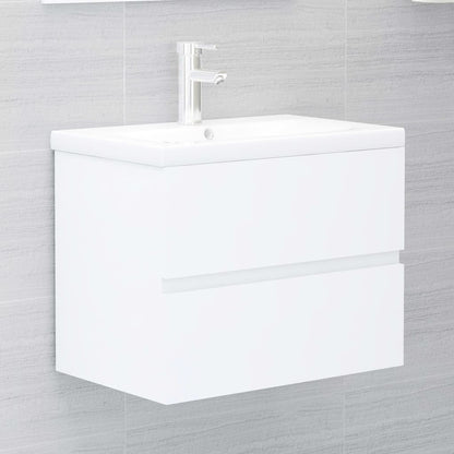 Armário de Parede para Lavatório de 60 cm - Branco - Design Moderno