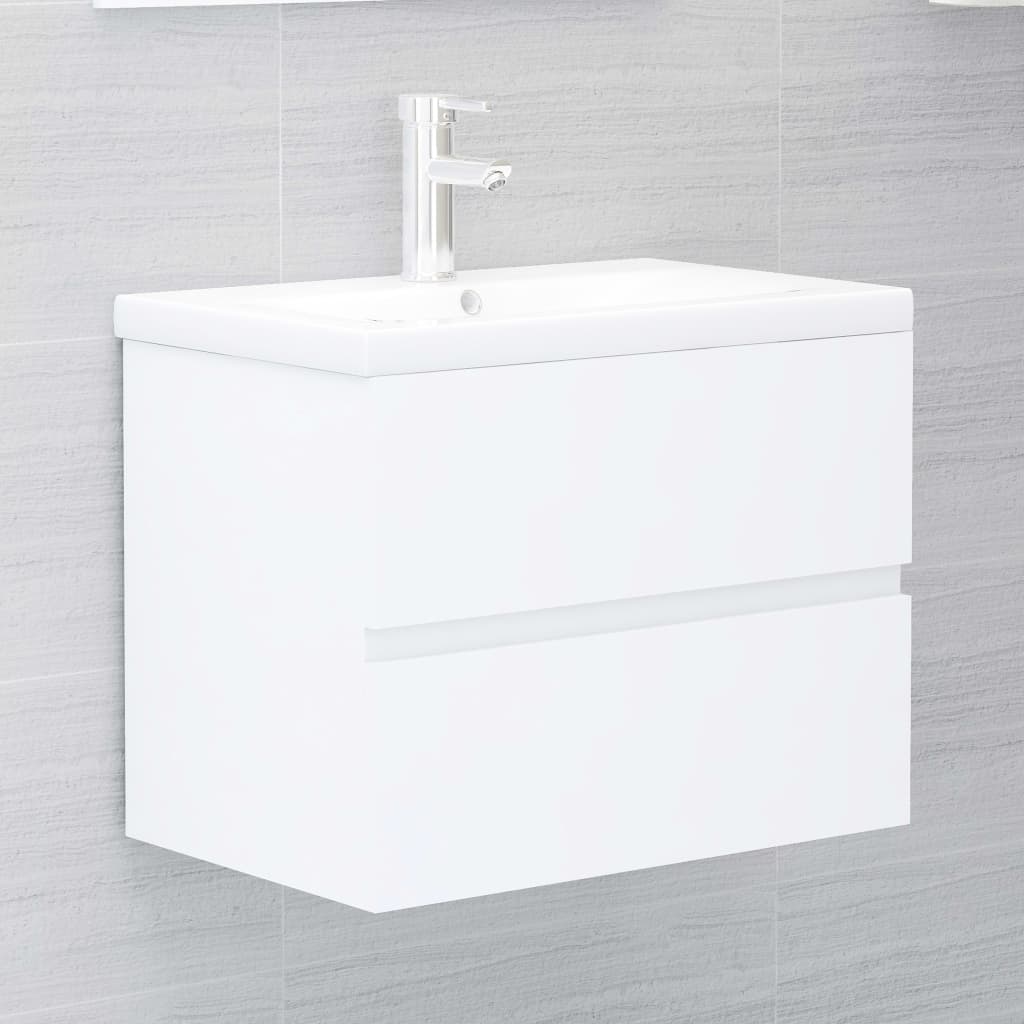 Armário de Parede para Lavatório de 60 cm - Branco - Design Moderno