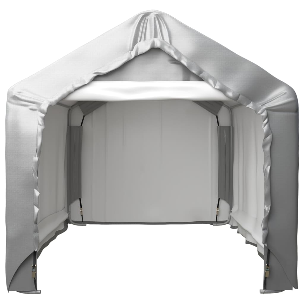 Tenda de armazenamento 180x180 cm aço galvanizado cinzento